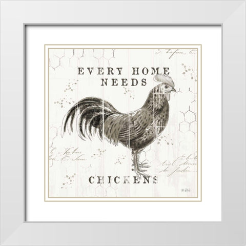 Farmhouse Fresh II White Modern Wood Framed Art Print with Double Matting by Pertiet, Katie