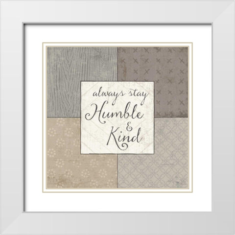 Country Collage V White Modern Wood Framed Art Print with Double Matting by Pela Studio