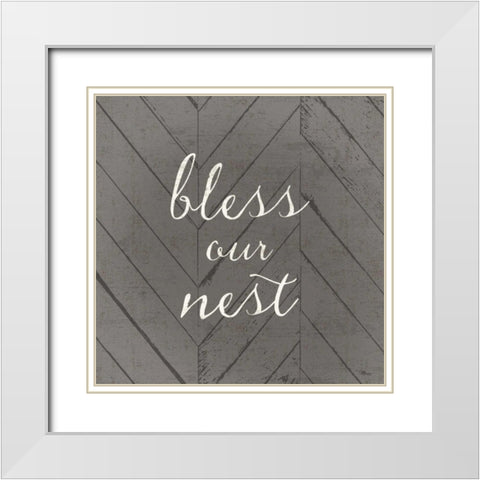 Country Collage VI White Modern Wood Framed Art Print with Double Matting by Pela Studio