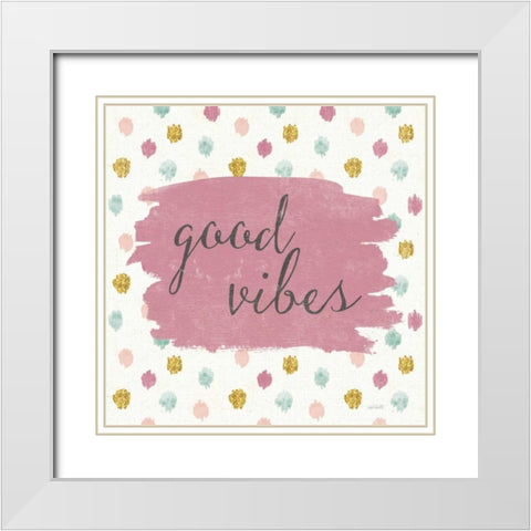 Soft Deco IV White Modern Wood Framed Art Print with Double Matting by Tavoletti, Anne