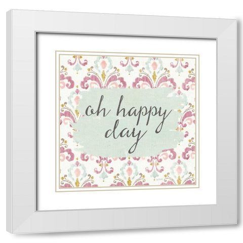 Soft Deco VI White Modern Wood Framed Art Print with Double Matting by Tavoletti, Anne