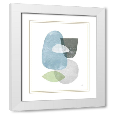 Whispers IV White Modern Wood Framed Art Print with Double Matting by Hershey, Moira