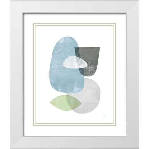 Whispers IV White Modern Wood Framed Art Print with Double Matting by Hershey, Moira