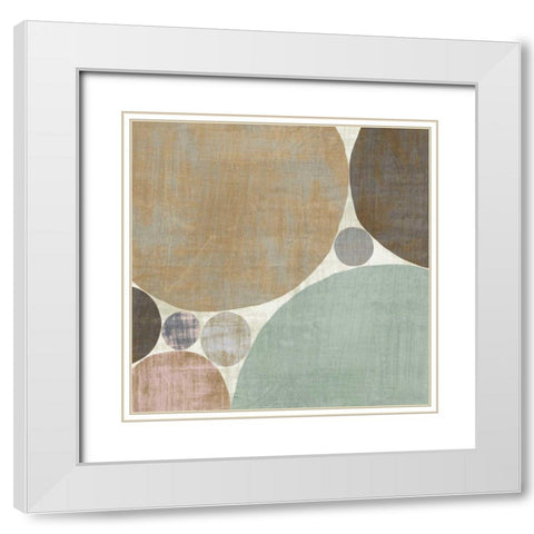 Circulation I v2 Hygge White Modern Wood Framed Art Print with Double Matting by Mullan, Michael