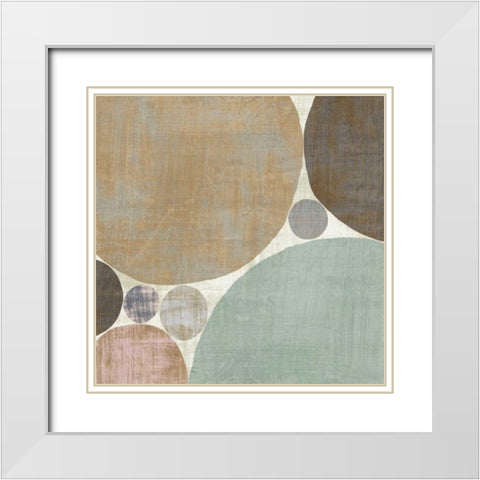 Circulation I v2 Hygge White Modern Wood Framed Art Print with Double Matting by Mullan, Michael