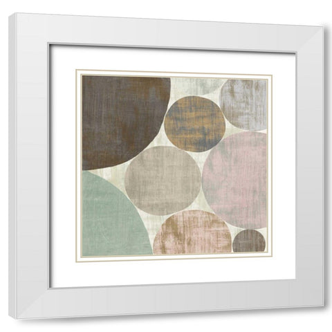 Circulation II v2 Hygge White Modern Wood Framed Art Print with Double Matting by Mullan, Michael