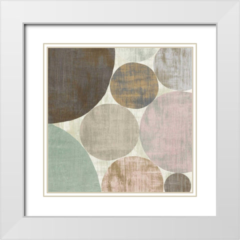 Circulation II v2 Hygge White Modern Wood Framed Art Print with Double Matting by Mullan, Michael