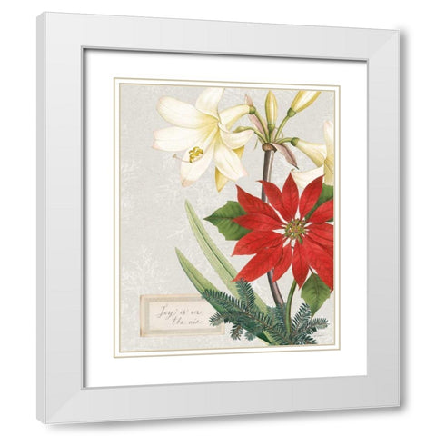 Joyful Tidings II White Modern Wood Framed Art Print with Double Matting by Schlabach, Sue