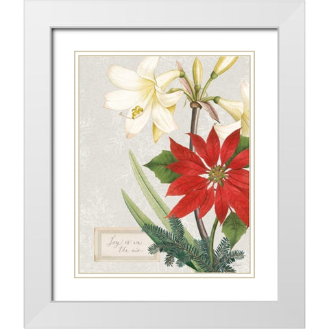 Joyful Tidings II White Modern Wood Framed Art Print with Double Matting by Schlabach, Sue