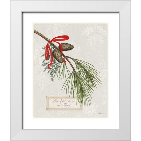 Joyful Tidings III White Modern Wood Framed Art Print with Double Matting by Schlabach, Sue