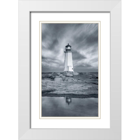By the Sea I no Border White Modern Wood Framed Art Print with Double Matting by Audit, Lisa
