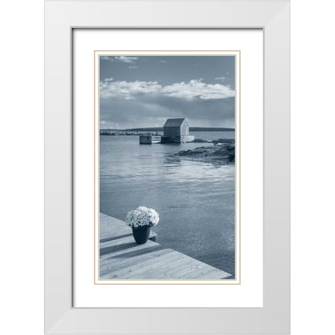 By the Sea III no Border White Modern Wood Framed Art Print with Double Matting by Audit, Lisa