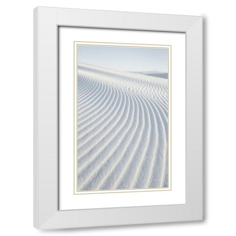 White Sands I no Border White Modern Wood Framed Art Print with Double Matting by Audit, Lisa