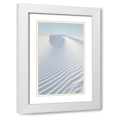 White Sands II no Border White Modern Wood Framed Art Print with Double Matting by Audit, Lisa