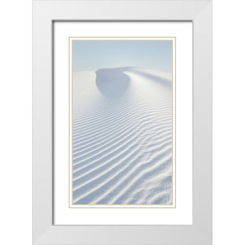 White Sands II no Border White Modern Wood Framed Art Print with Double Matting by Audit, Lisa
