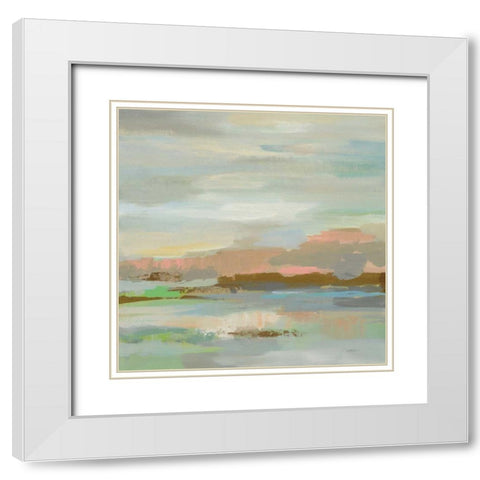 Spring Desert I v2 White Modern Wood Framed Art Print with Double Matting by Vassileva, Silvia