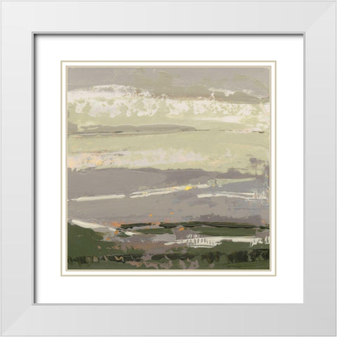 Soft Day II White Modern Wood Framed Art Print with Double Matting by Dowling, Grainne