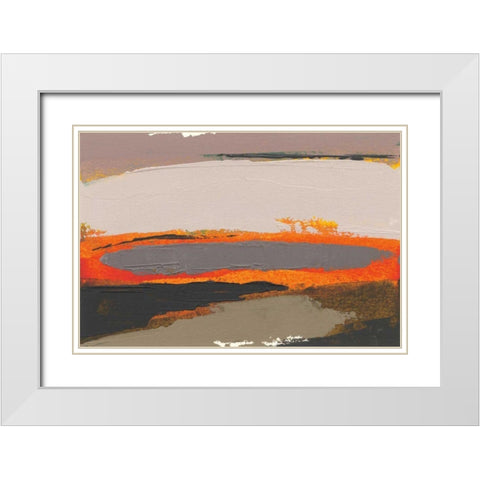 Ceide Study I White Modern Wood Framed Art Print with Double Matting by Dowling, Grainne