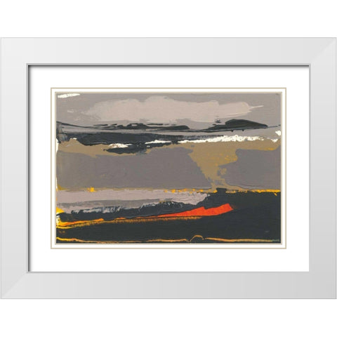 Ceide Study II White Modern Wood Framed Art Print with Double Matting by Dowling, Grainne