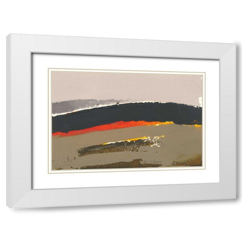 Ceide Study III White Modern Wood Framed Art Print with Double Matting by Dowling, Grainne