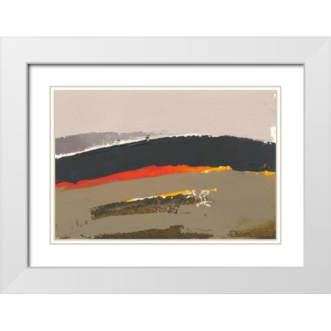 Ceide Study III White Modern Wood Framed Art Print with Double Matting by Dowling, Grainne