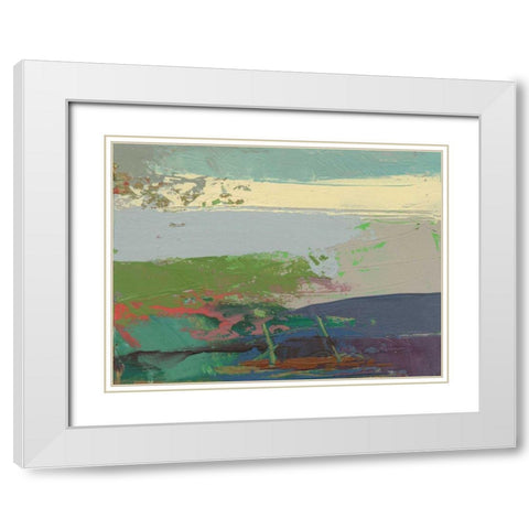Ceide Study XIV White Modern Wood Framed Art Print with Double Matting by Dowling, Grainne