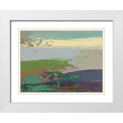 Ceide Study XIV White Modern Wood Framed Art Print with Double Matting by Dowling, Grainne
