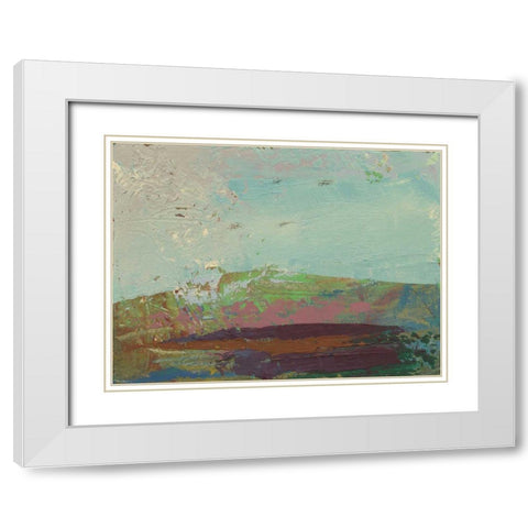 Ceide Study XV White Modern Wood Framed Art Print with Double Matting by Dowling, Grainne