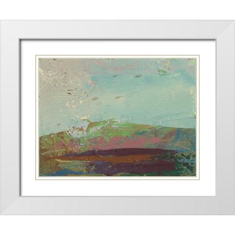 Ceide Study XV White Modern Wood Framed Art Print with Double Matting by Dowling, Grainne