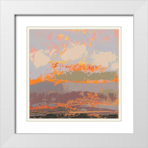 Soft Day III White Modern Wood Framed Art Print with Double Matting by Dowling, Grainne