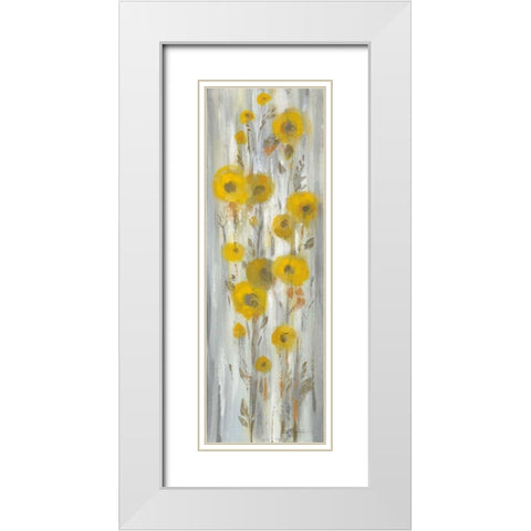 Roadside Flowers II White Modern Wood Framed Art Print with Double Matting by Vassileva, Silvia