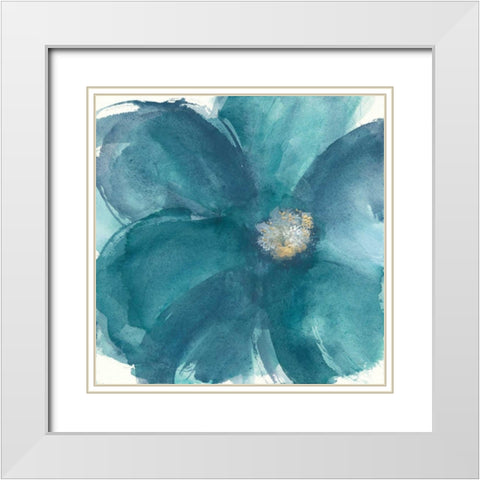 Bloom Beauty I White Modern Wood Framed Art Print with Double Matting by Paschke, Chris