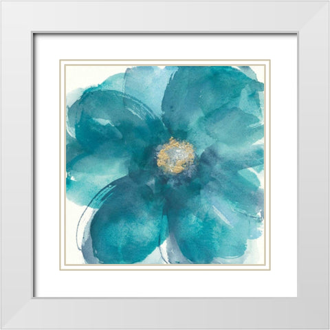 Bloom Beauty II White Modern Wood Framed Art Print with Double Matting by Paschke, Chris