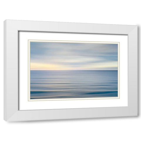 On the Horizon II no Border White Modern Wood Framed Art Print with Double Matting by Audit, Lisa