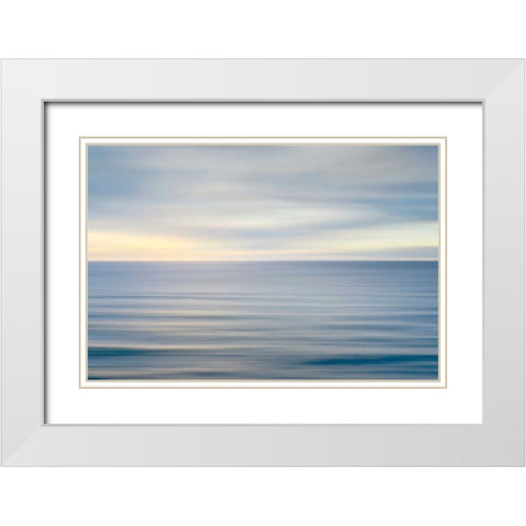 On the Horizon II no Border White Modern Wood Framed Art Print with Double Matting by Audit, Lisa