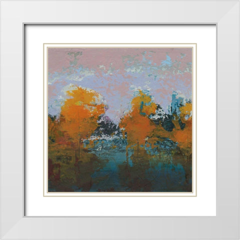 Blackrath White Modern Wood Framed Art Print with Double Matting by Dowling, Grainne