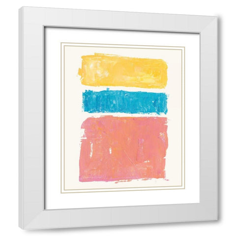 Vacation II White Modern Wood Framed Art Print with Double Matting by Adams, Sarah