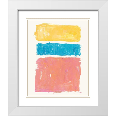 Vacation II White Modern Wood Framed Art Print with Double Matting by Adams, Sarah