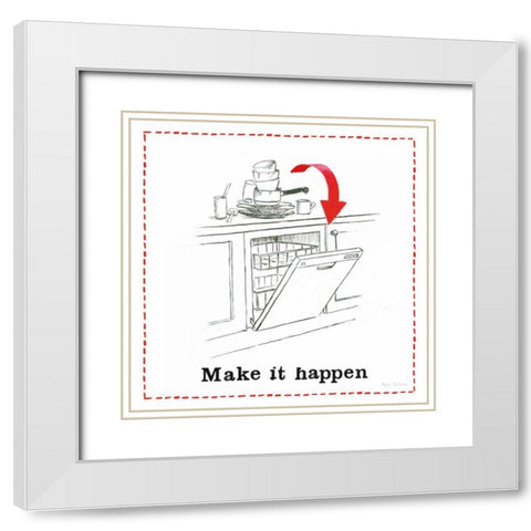 Home Improvement V White Modern Wood Framed Art Print with Double Matting by Sullivan, Myles