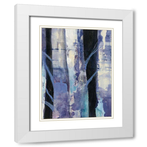 Deep Woods I White Modern Wood Framed Art Print with Double Matting by Hristova, Albena