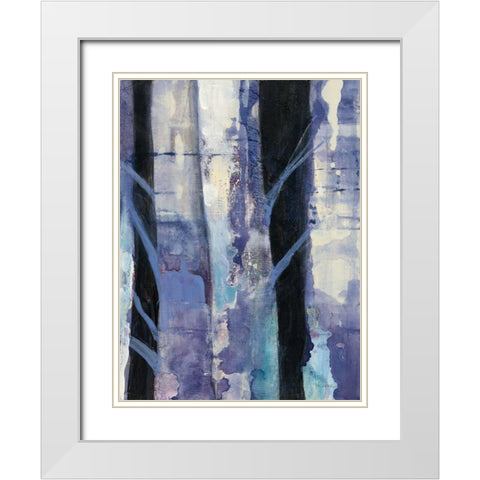 Deep Woods I White Modern Wood Framed Art Print with Double Matting by Hristova, Albena