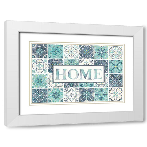 Garden Getaway Home White Modern Wood Framed Art Print with Double Matting by Marshall, Laura