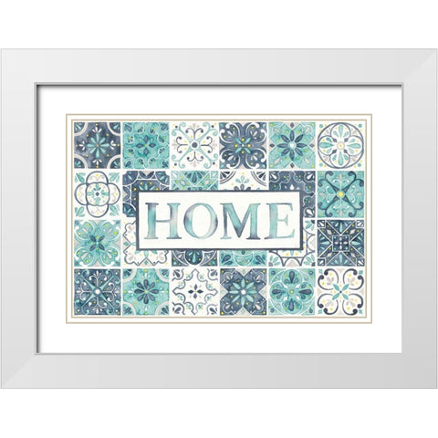 Garden Getaway Home White Modern Wood Framed Art Print with Double Matting by Marshall, Laura