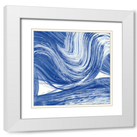 Swirl III White Modern Wood Framed Art Print with Double Matting by Rhue, Piper