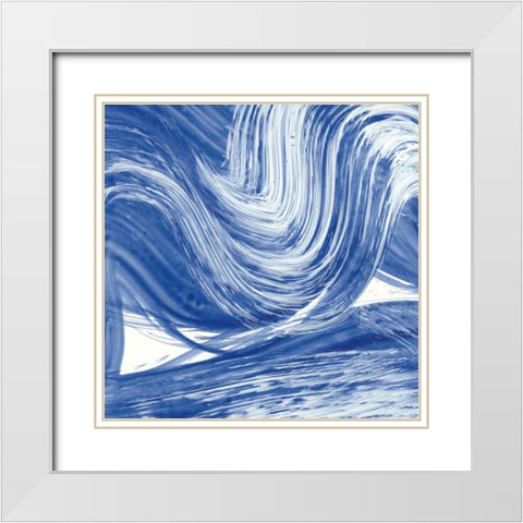 Swirl III White Modern Wood Framed Art Print with Double Matting by Rhue, Piper