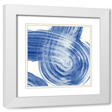 Swirl IV White Modern Wood Framed Art Print with Double Matting by Rhue, Piper