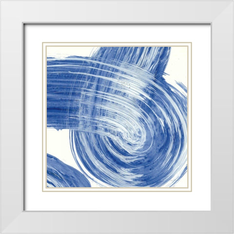 Swirl IV White Modern Wood Framed Art Print with Double Matting by Rhue, Piper