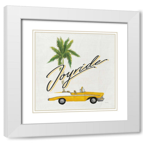 Havana VI White Modern Wood Framed Art Print with Double Matting by DeNeige, Elyse