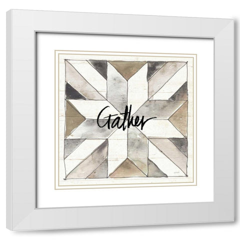 Farm Memories XIV Gather White Modern Wood Framed Art Print with Double Matting by Tavoletti, Anne