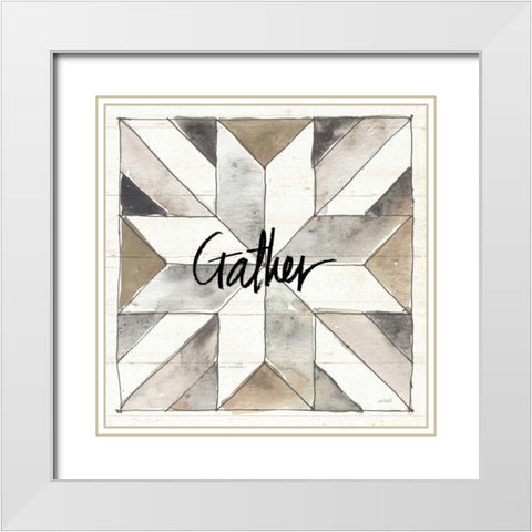 Farm Memories XIV Gather White Modern Wood Framed Art Print with Double Matting by Tavoletti, Anne